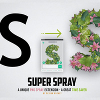 PS插件：图案填充PS插件 Super Spray-PNG Spray Extension for Photoshop